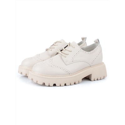 03-5928-5 BEIGE Полуботинки женские (натуральная кожа)