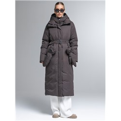 Пуховик женский коричневый