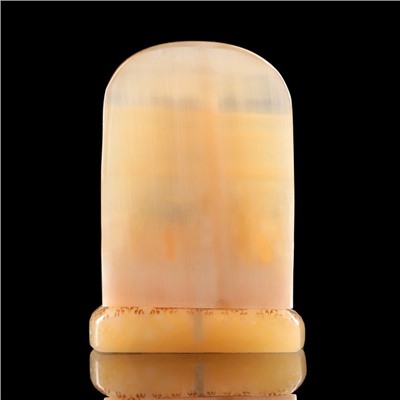 Икона «Иисус Господь Вседержитель», настольная с подсвечником на 1 свечу, селенит