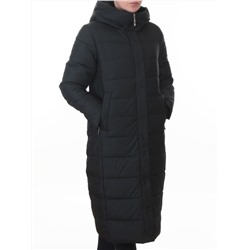 2037 DK. GREEN Пальто зимнее женское (200 гр. холлофайбер)