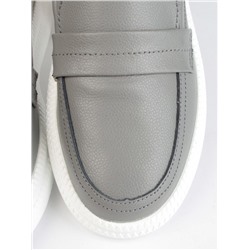 03-ZL-8501 DK. GRAY Полуботинки женские (натуральная кожа)