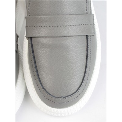 03-ZL-8501 DK. GRAY Полуботинки женские (натуральная кожа)