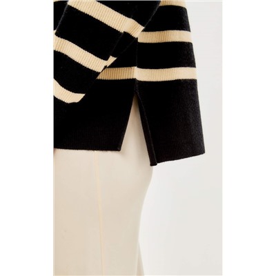 Джемпер F322-15115 black-beige