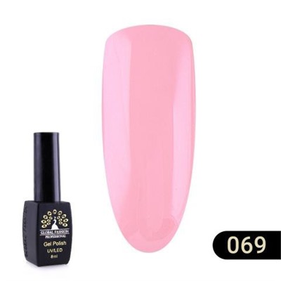 Гель лак Global Fashion BLACK ELITE 069, 8 мл