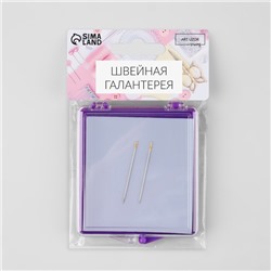 Игольница магнитная, с иглами, 7×8 см, МИКС