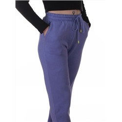 2617 LILAC Брюки спортивные утепленные женские (85% хлопок, 10% полиэстер, 5% спандекс)