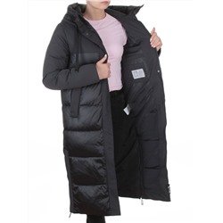 A81 DK. GRAY/GREEN Пальто зимнее женское (200 гр. холлофайбер)