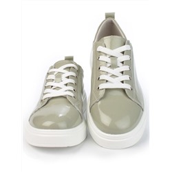 05-HY21-5D GRAY GREEN Кроссовки женские (натуральная кожа)