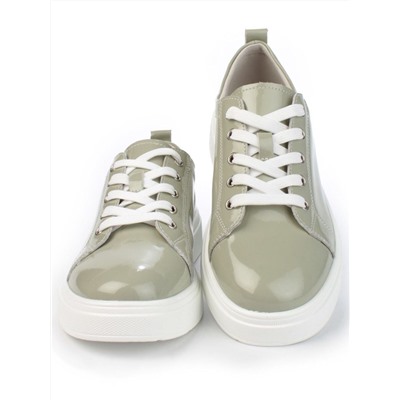 05-HY21-5D GRAY GREEN Кроссовки женские (натуральная кожа)