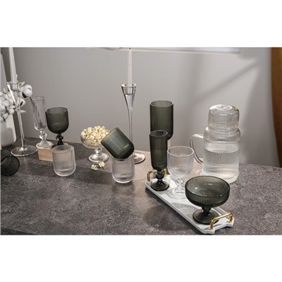 Бокал для вина Magistro «Грани», 250 мл, 8×14.5 см, стекло, прозрачный