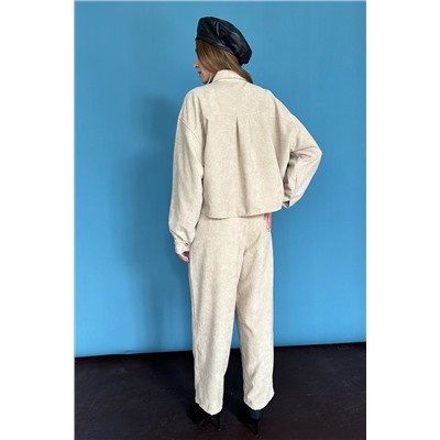 Брюки-бананы  VELVET086/05/Песочный