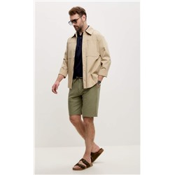 Шорты лен F111-0960-1 olive