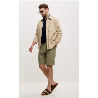 Шорты лен F111-0960-1 olive