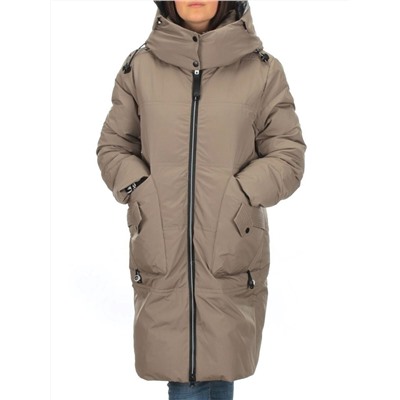 9716 DK. BEIGE Куртка зимняя женская (200 гр. холлофайбера)