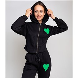 Спортивный костюм #КТ678, чёрный