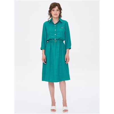 Платье миди с рукавом 3/4