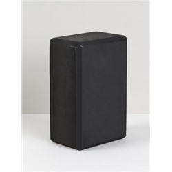 Блок для йоги и фитнеса спортивный 23*15*10 см / YJZ590/2 /уп 50/ черный