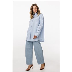 Блуза EOLA 3049 голубой_в_полоску