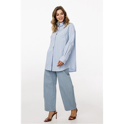Блуза EOLA 3049 голубой_в_полоску