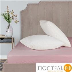 Dome ЛОРЕНО роз Простыня на резинке 180х200+25 (см), 1пр., хл/сат