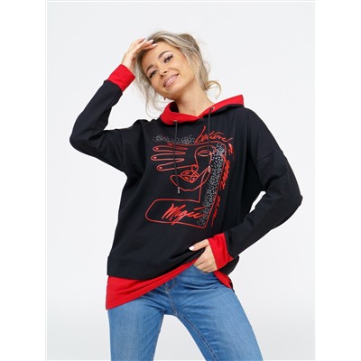 845 Туника "красный"