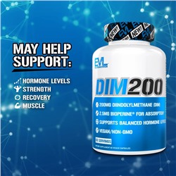 EVLution Nutrition, DIM 200, 200 mg, 60 Veggie Capsules