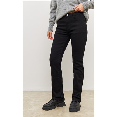 Джинсы утеплённые женские P322-0131W black