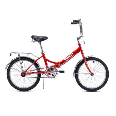 Велосипед 20" рама 14" 1sp KRYPTON ТОБОЛ складной красный