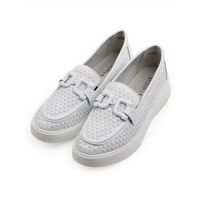 06-YC139-1 WHITE Туфли женские (натуральная кожа)