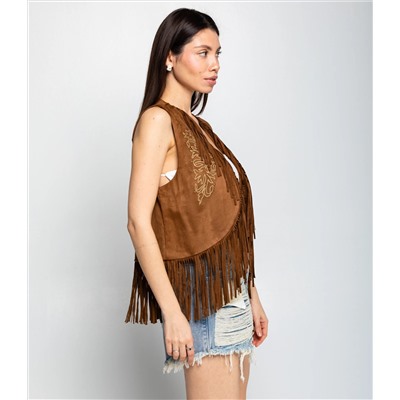 Жилет #КТ9833, коричневый