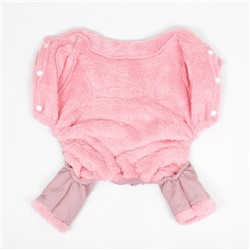 Комбинезон Love, размер XS (ДС 20 см, ОГ 30 см, ОШ 20 см), розовый
