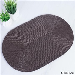 Салфетка для стола овальная / brown /уп 6/300/ 30х45 см темно-коричневая