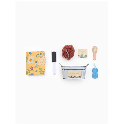 Набор подарочный «Этель» Enjoy life, 5 предметов, полотенце, мочалка, расчёска