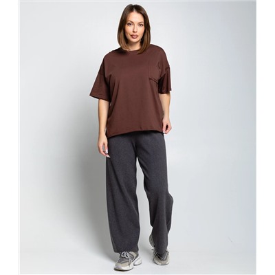 Футболка #КТ1612 (1), шоколадный