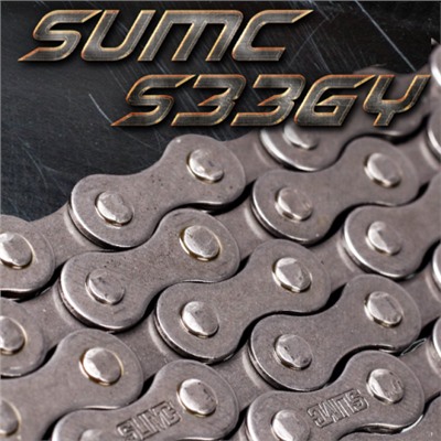 Велосипедная цепь SUMC 5,6,7,8 speed S33GY 1/2"x3/32"/116L ГОСТ 30442-97 ISO 9633 /уп 50/