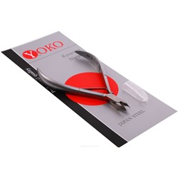 YOKO Кусачки маникюрные для кутикулы / Professional Quality SK 004, одинарная пружина, ручная заточка, 7 мм