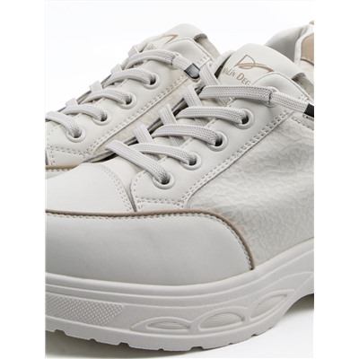 03-A331-5 WHITE Полуботинки спортивные женские (натуральная кожа)