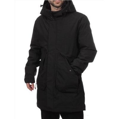 2180 BLACK Куртка мужская зимняя облегченная (130 гр. холлофайбер)