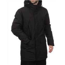 8893 BLACK Куртка мужская зимняя облегченная (130 гр. холлофайбер)