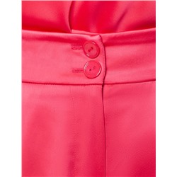 Брюки-палаццо из полуматового плотного сатина