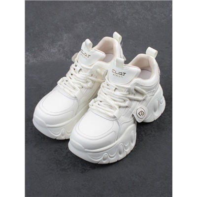 03-9E-1 LT. BEIGE Кроссовки женские (натуральная кожа, искусственная кожа)