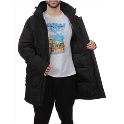 2180 BLACK Куртка мужская зимняя облегченная (130 гр. холлофайбер)