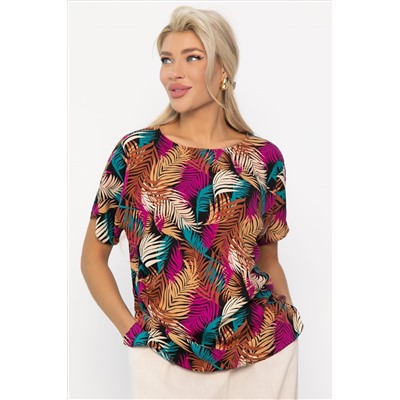 Блуза Кармен (желто-розовая) Б13723-30М