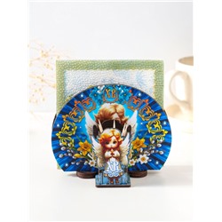 Набор пасхальный салфетница и подставка под зубочистки «Ангел»
