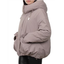 H24-816 DK. BEIGE Куртка зимняя женская (150 гр. холлофайбер)