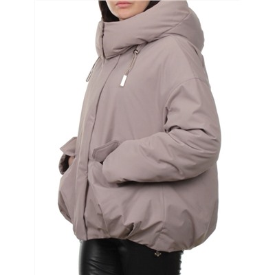H24-816 DK. BEIGE Куртка зимняя женская (150 гр. холлофайбер)