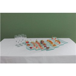 Блюдо сервировочное Magistro «Авис», 7 ступеней, 40×76×8 см, стекло