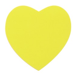 Блок с липким краем, «Сердце» 50 листов, флуоресцентные 5 цветов