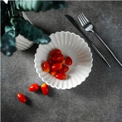 Салатник Magistro «Цветок», 450 мл, d=16 см, фарфор, белый