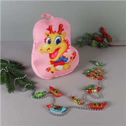 Рюкзак Дракон 26x3x29 см / A12-2309 /уп 12/120/360/ (Розовый)